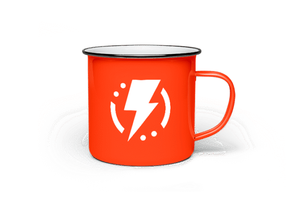 Olympus Enamel Mug
